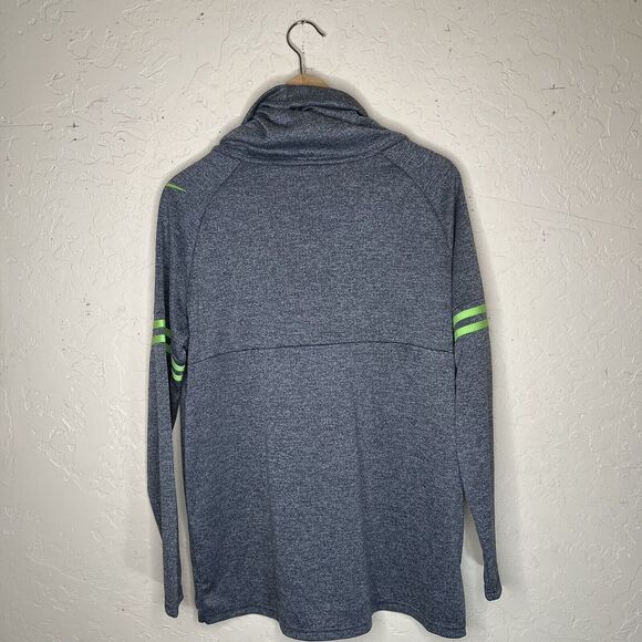 NIKE SEATTLE SEAHAWKS NFL WOMENS FUNNEL RAGLAN PERFORMANCE PULLOVER HOODIE Sz L - Picture 2 of 12